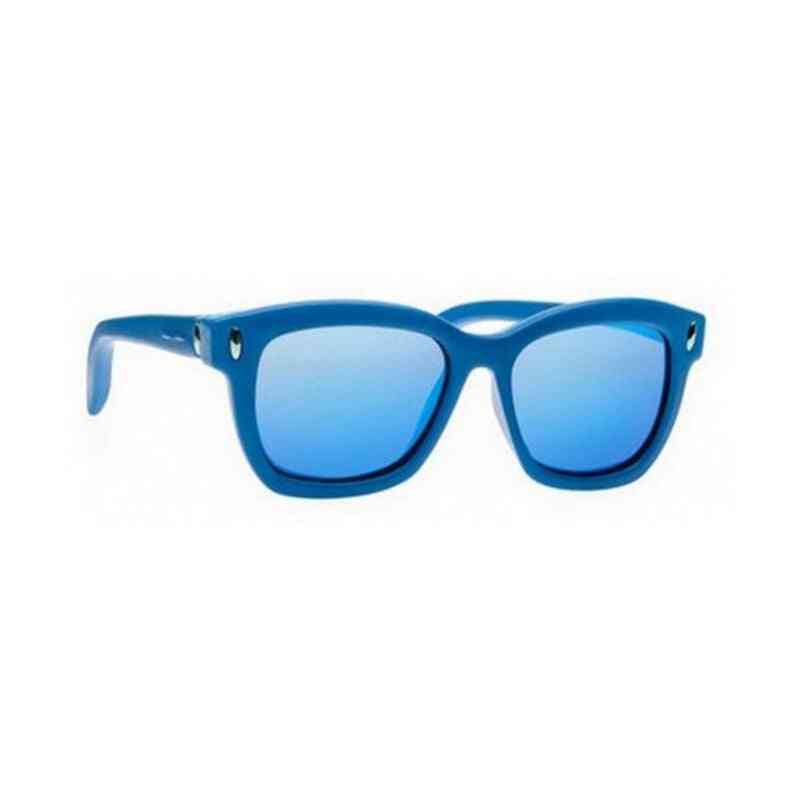 lunettes de soleil unisexe italia independent 0011 027 000 bleu ø 56 mm