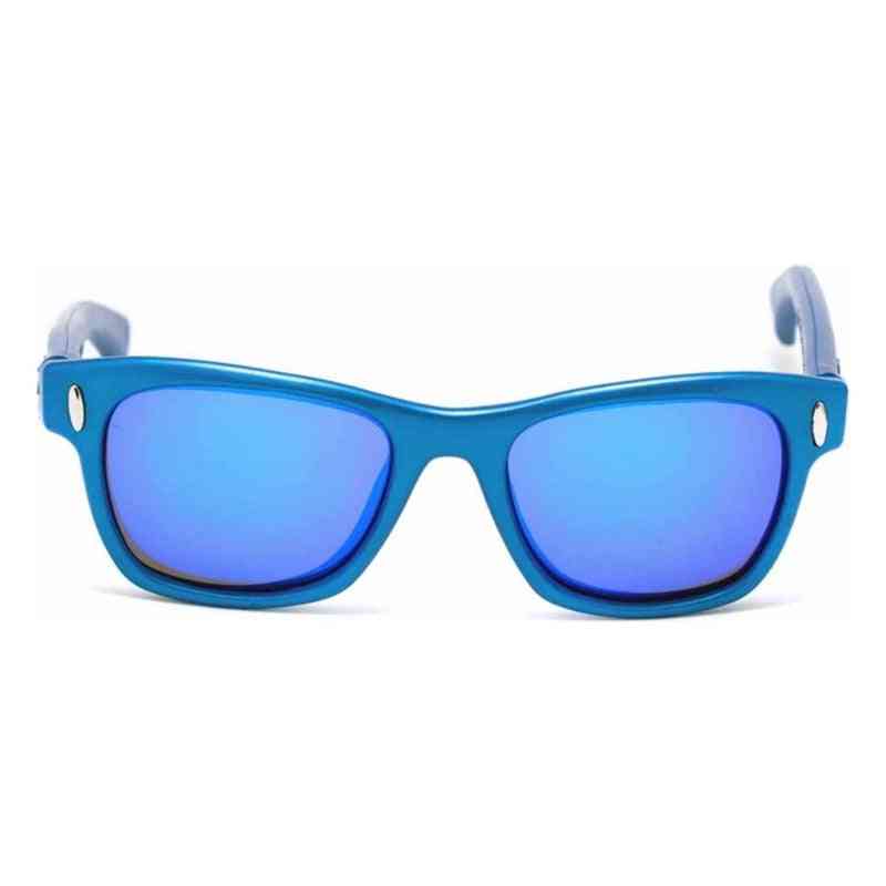 lunettes de soleil unisexe italia independent 0012 021 000 53 mm bleu ø 53 mm