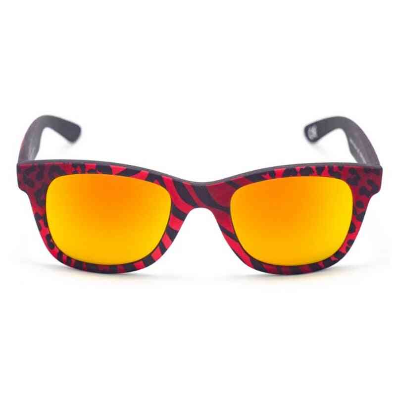 lunettes de soleil unisexe italia independent 0090 zeb 053 rouge ø 50 mm