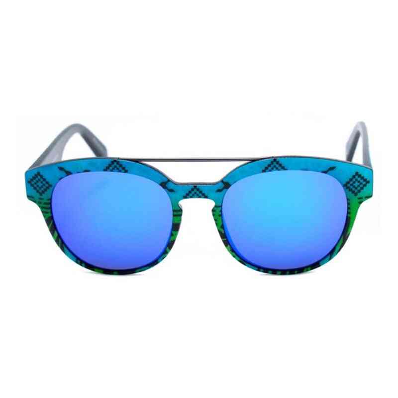 lunettes de soleil unisexe italia independent 0900inx 033 000 bleu vert ø 50 mm