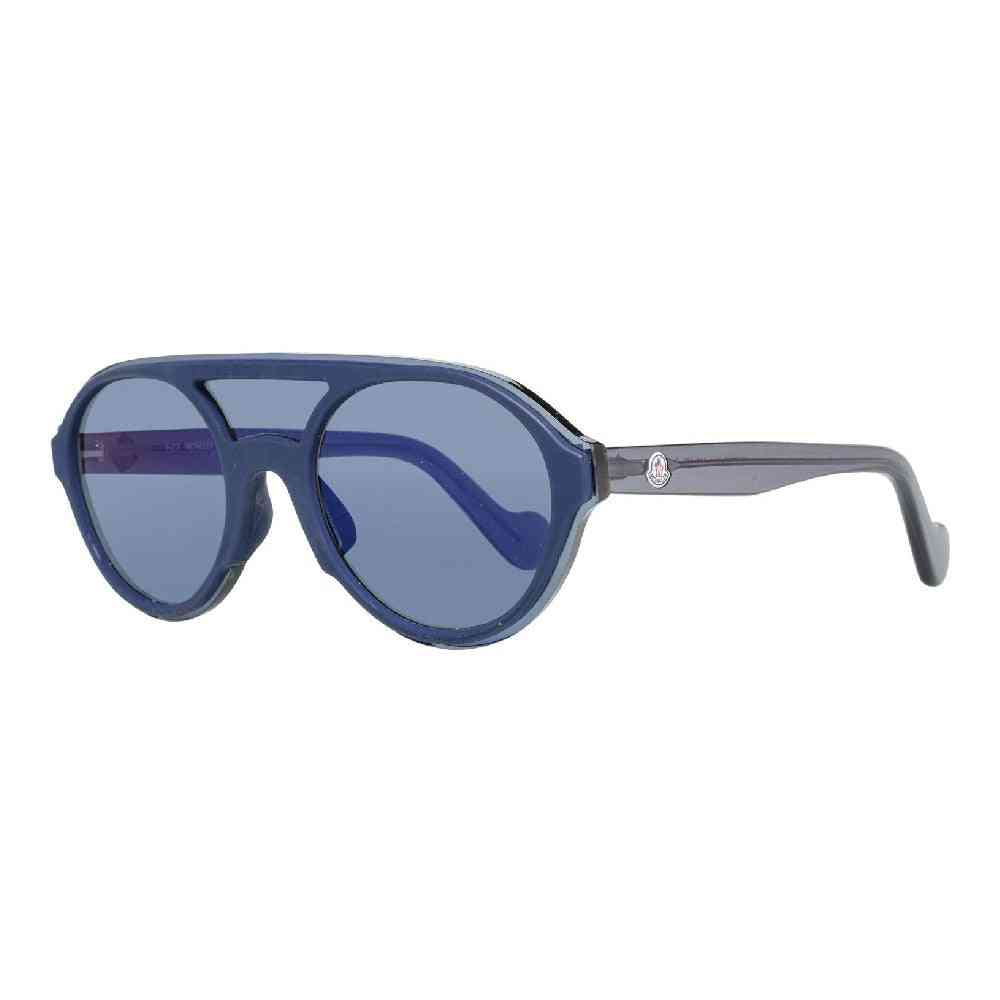 lunettes de soleil unisexe moncler ml0052 91c bleu