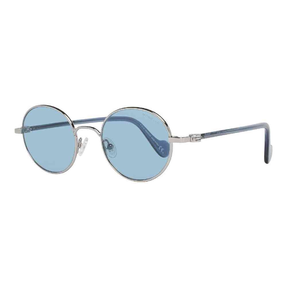 lunettes de soleil unisexe moncler ml0057 14v bleu gris ø 49 mm