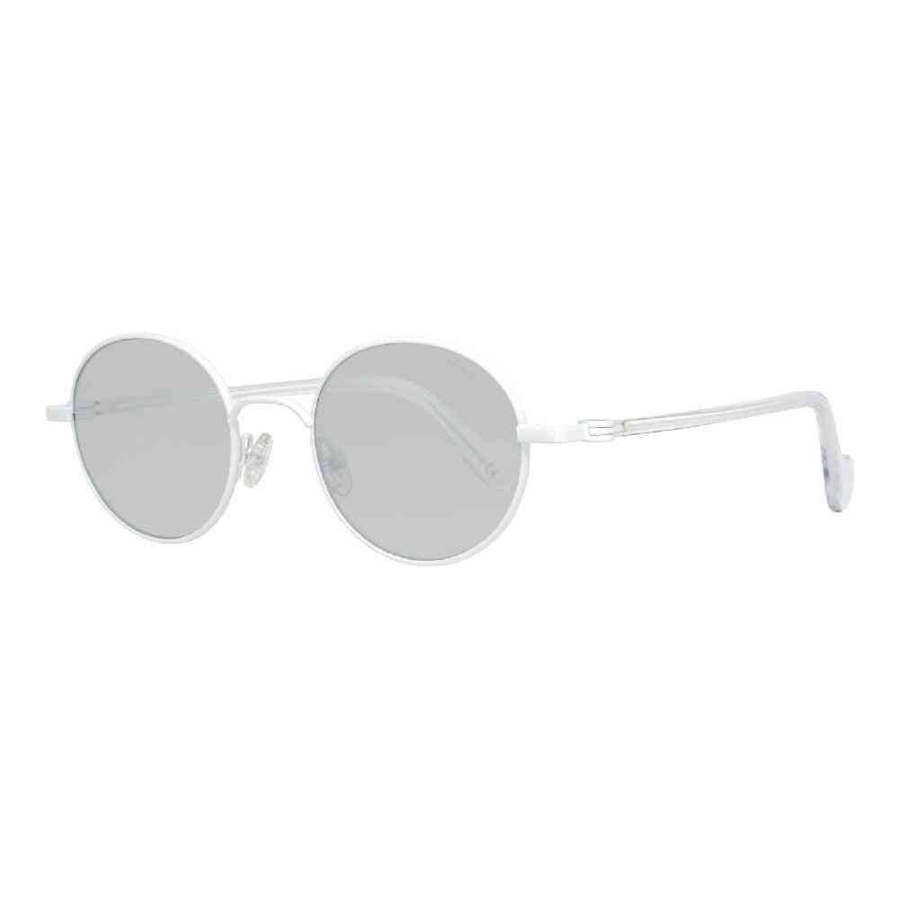 lunettes de soleil unisexe moncler ml0057 21c blanc ø 49 mm