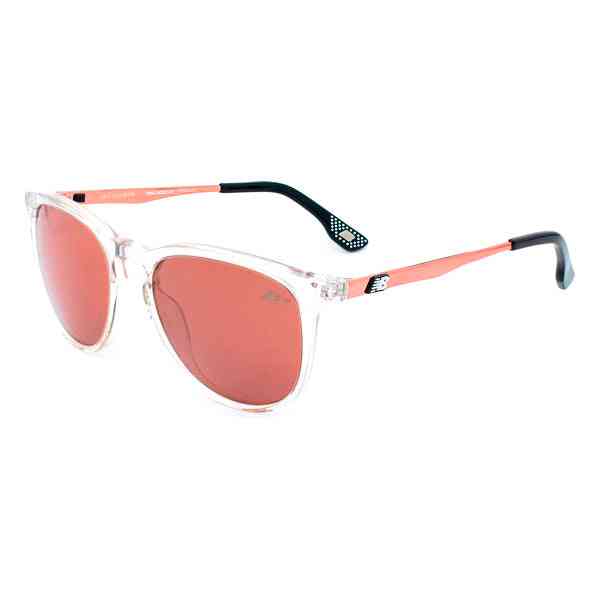 lunettes de soleil unisexe new balance nb600404 orange transparent or rose ø 54 mm