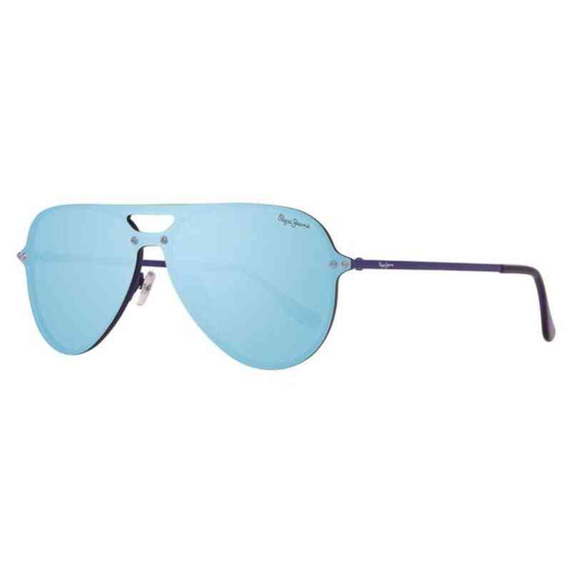 lunettes de soleil unisexe pepe jeans pj5132c4143 143 mm bleu effet miroir