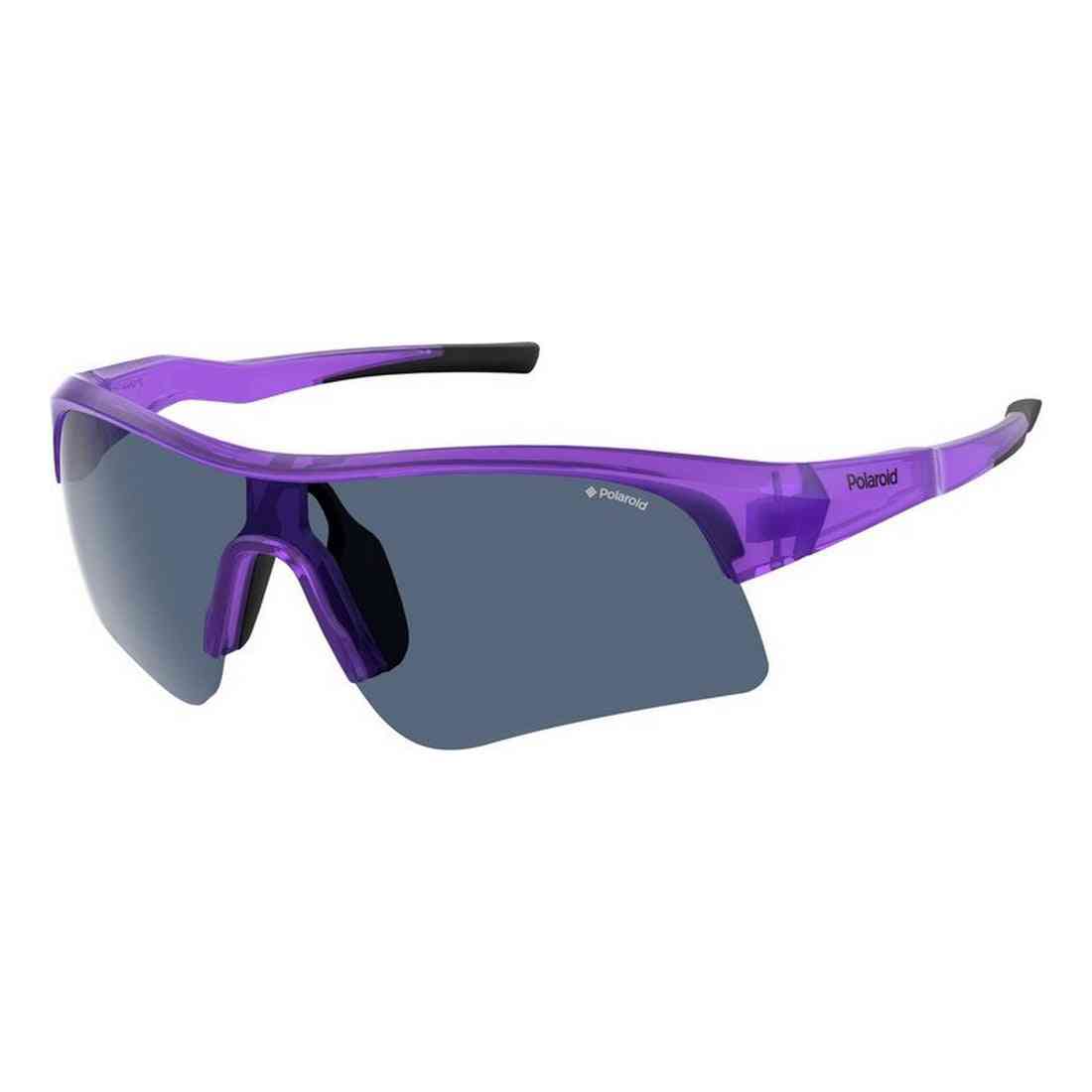 lunettes de soleil unisexe polaroid pld7024s b3v99c3 bleu violet ø 99 mm