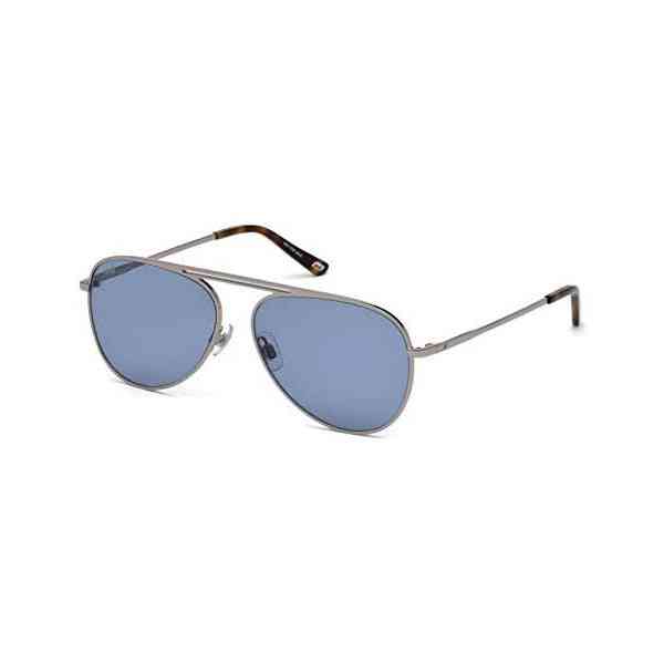 lunettes de soleil unisexe web eyewear bleu argent ø 58 mm