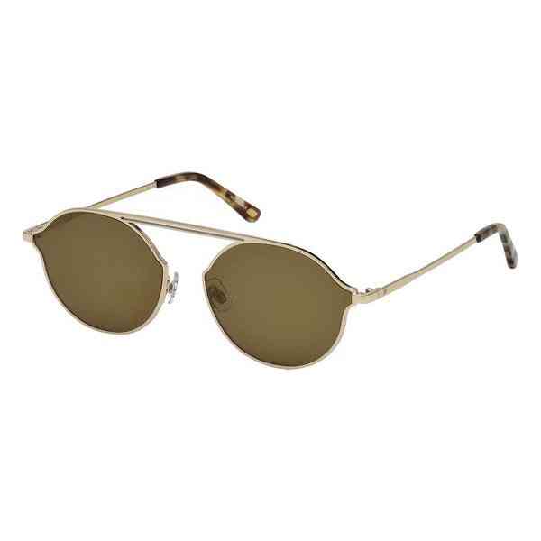 lunettes de soleil unisexe web eyewear we0198 32g marron dore ø 57 mm