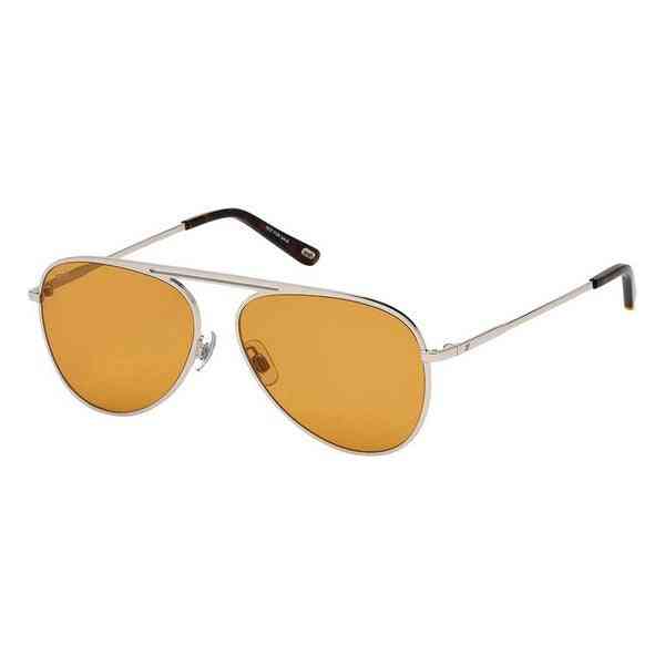 lunettes de soleil unisexe web eyewear we0206 16e marron argent ø 58 mm