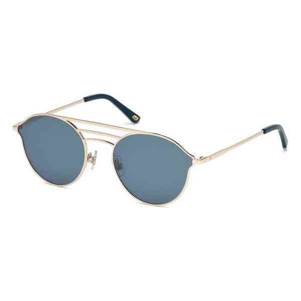 lunettes de soleil unisexe web eyewear we0207 28x bleu dore ø 55 mm