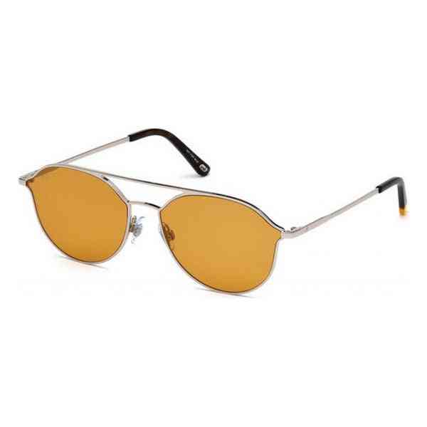 lunettes de soleil unisexe web eyewear we0208 16e marron argent ø 59 mm