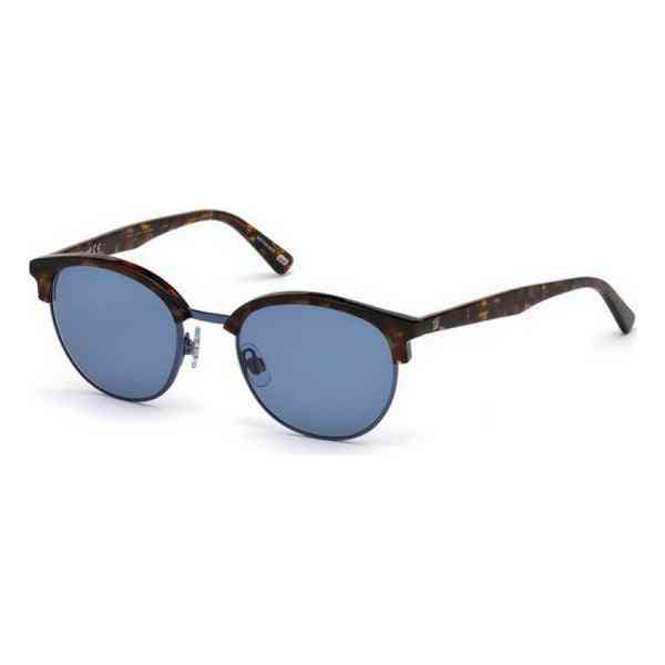 lunettes de soleil unisexe web eyewear we0235 91v bleu havane ø 49 mm