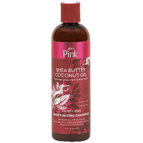 Luster's pink® shampooing hydratant sans sulfate au beurre de karité et à l'huile de noix de coco 12 oz