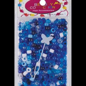 Magic beauty collection cheveux perles   bleu assorti