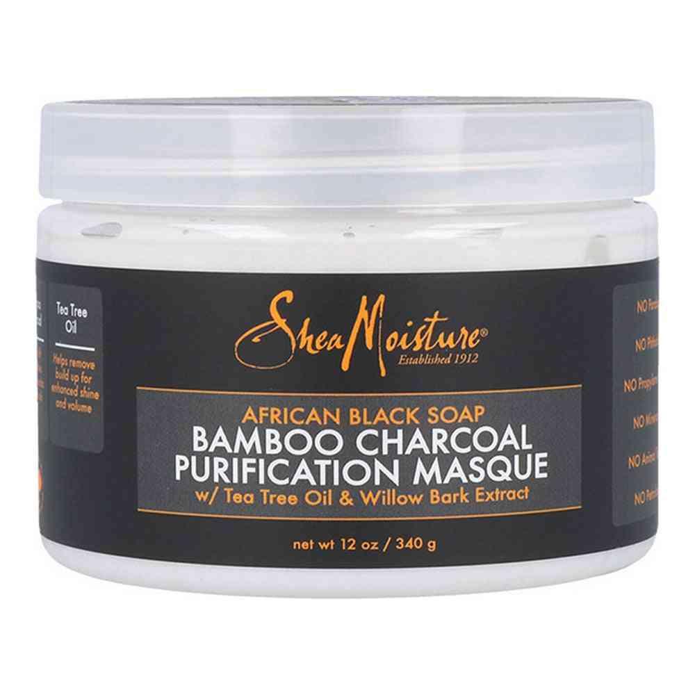 masque capillaire savon noir africain charbon de bambou shea moisture 340 g