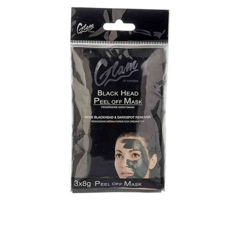 masque purifiant glam of sweden black head peel 3 x 8 g