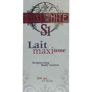 maxi white s1 lait maxi ton lotion eclaircissante pour le corps 500ml