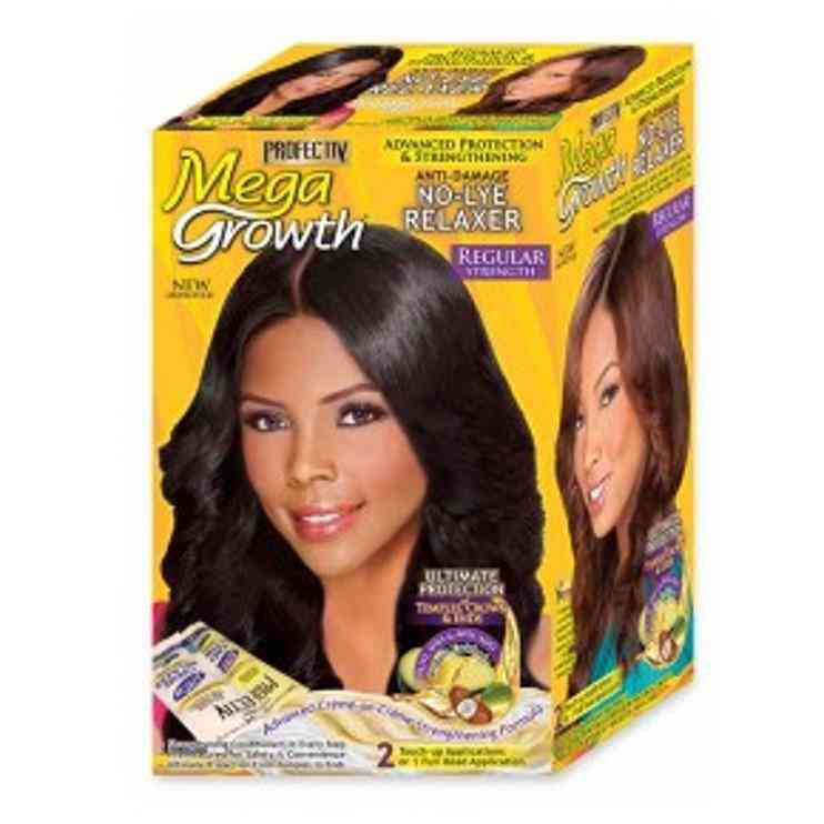 mega growth anti damage no lye relaxer regular 2 touch up or 1 full head