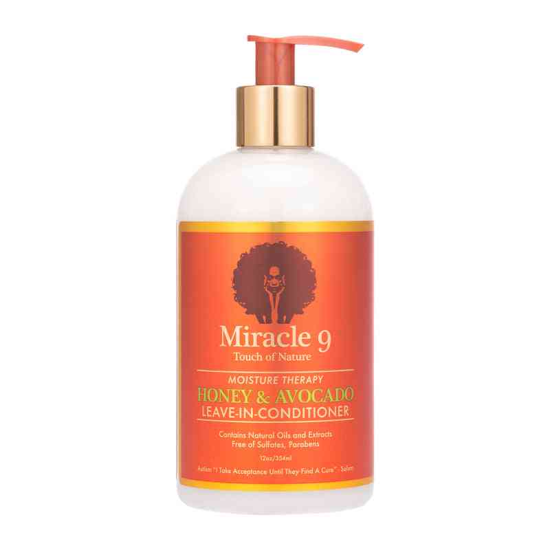 Miracle 9 moisture therapy après shampooing sans rinçage au miel et à l'avocat 12 oz