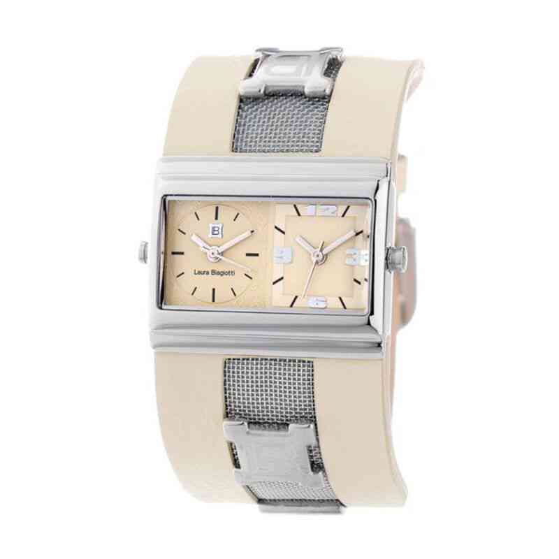 montre femme laura biagiotti lb0047 beige ø 34 mm