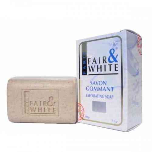savon gommant fair and white savon exfoliant blanc 200g