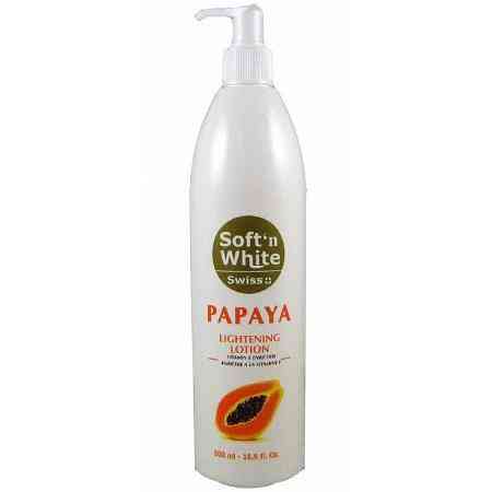 softn white papaya lightening lotion 500 ml