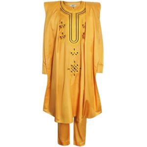 Boubou africain jaune. Monde Africain, produits africains en ligne.