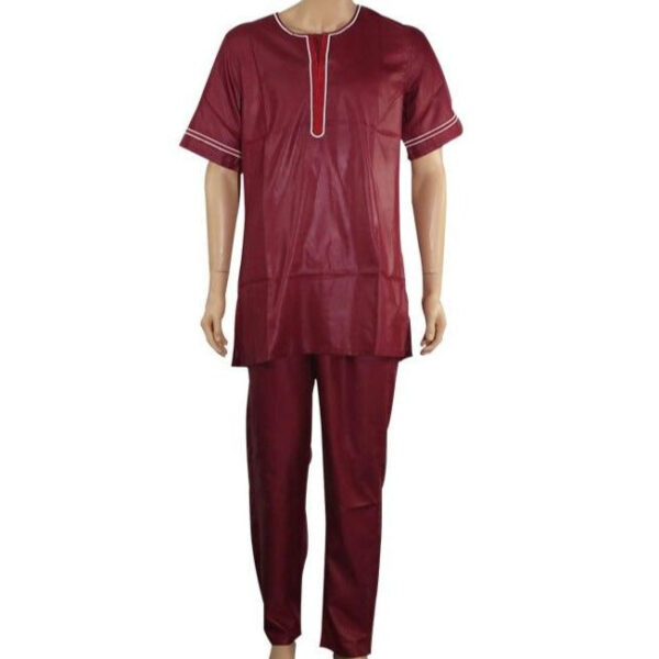 Boubou homme africain rouge. Monde Africain, produits africains en ligne.