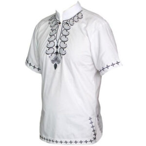 chemise africaine blanche africain. Monde Africain boutique en ligne de mode africaine.