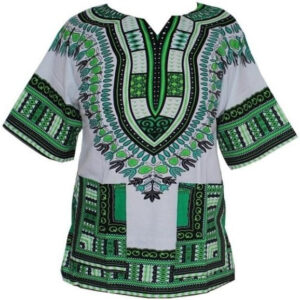 chemise africaine verte. Monde Africain boutique en ligne de mode africaine.