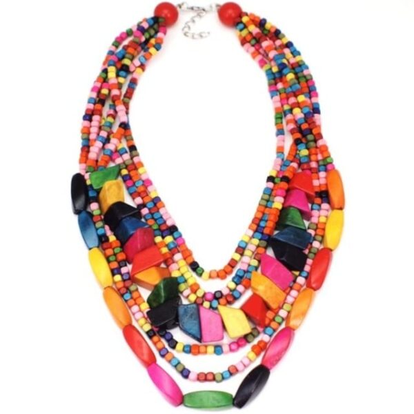 collier africain perles. Monde Africain boutique en ligne de mode africaine.