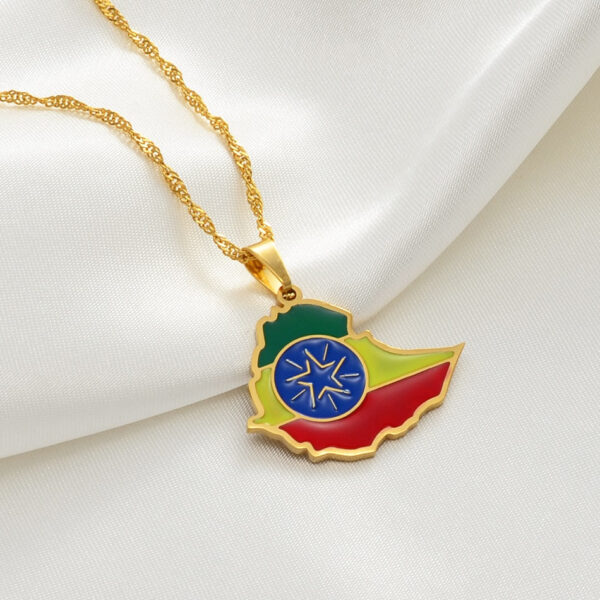 collier ethiopie. Monde Africain boutique en ligne de mode africaine.