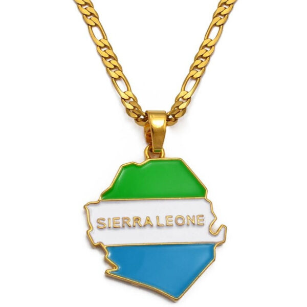 collier sierra leone. Monde Africain boutique en ligne de mode africaine.