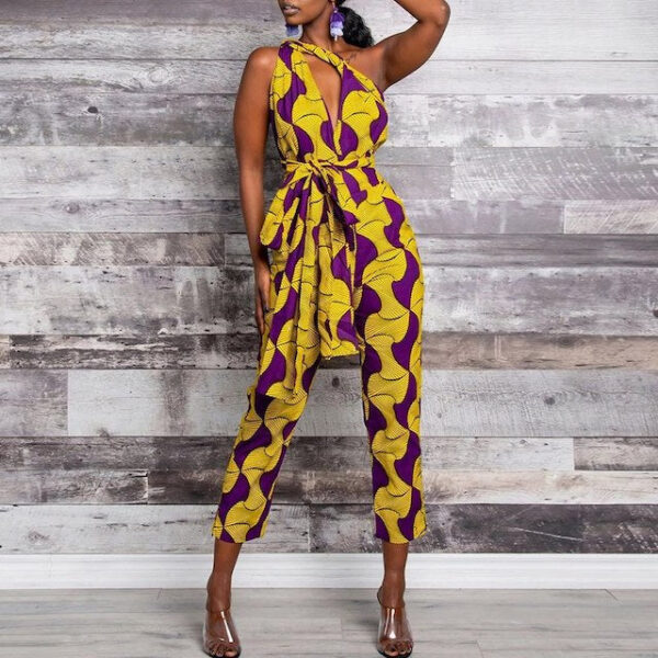 ensemble pantalon en pagne africain. Monde Africain boutique en ligne de mode africaine.