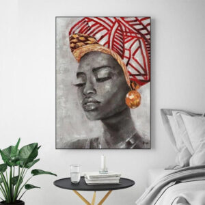 grand tableau de femme africaine. Monde Africain boutique en ligne de mode africaine.