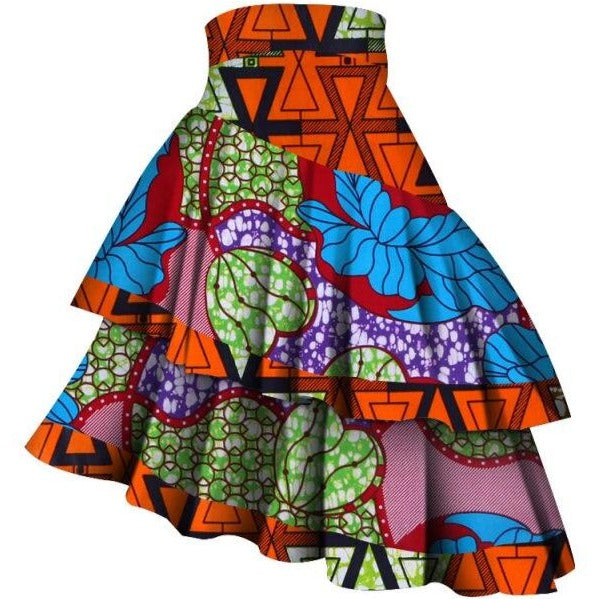jupe africaine taille haute courte. Monde Africain boutique en ligne de mode africaine.