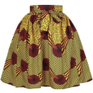 jupe courte motif africain. Monde Africain boutique en ligne de mode africaine.