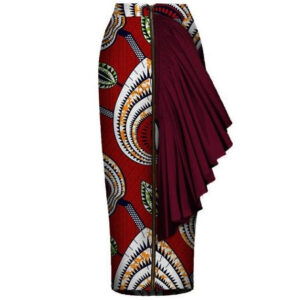 jupe droite en pagne africain. Monde Africain boutique en ligne de mode africaine.