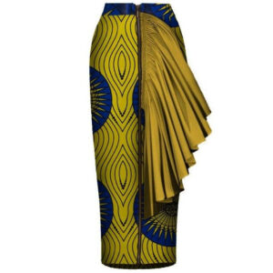 jupe droite tissu africain. Monde Africain boutique en ligne de mode africaine.