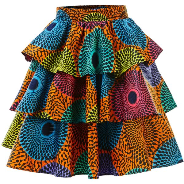 jupe legere et coloree africaine. Monde Africain boutique en ligne de mode africaine.
