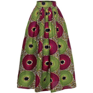 jupe taille haute tissu africain. Monde Africain boutique en ligne de mode africaine.