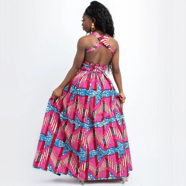 robe de reve en pagne africain. Monde Africain boutique en ligne de mode africaine.