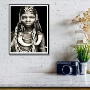 tableau femme africaine noir et blanc. Monde Africain boutique en ligne de mode africaine.