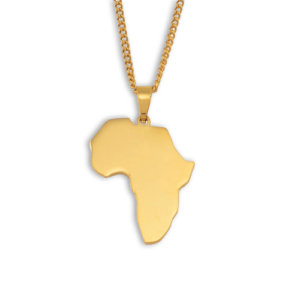 Pendentif Afrique Or Personnalisable. Acheter vos vêtements africains en ligne sur Monde Africain.com .