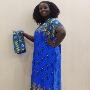 Robe Africaine Bleue Moderne. Acheter vos vêtements africains en ligne sur Monde Africain.com .
