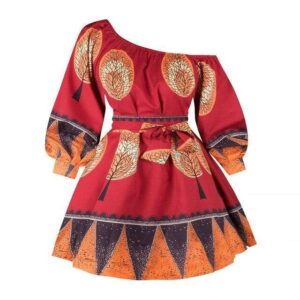 Robe Africaine Modèle Rouge. Acheter vos vêtements africains en ligne sur Monde Africain.com .