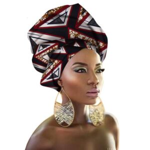 Turban Africain Triangle. Acheter vos vêtements africains en ligne sur Monde Africain.com .