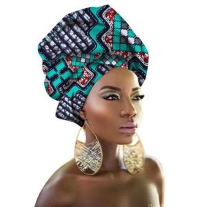 Turban Africain Vert. Acheter vos vêtements africains en ligne sur Monde Africain.com .