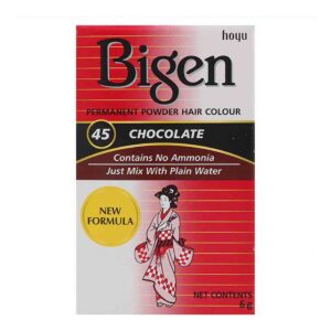 teinture permanente bigen no 45 chocolat 6 gr. Monde Africain Votre boutique de cosmétiques africaine.